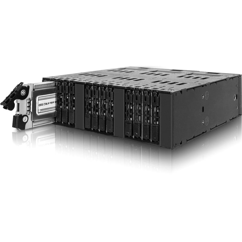 Icy Dock ToughArmor MB872MP-B Drive Enclosure for 5.25" SATA, M.2 External - Black