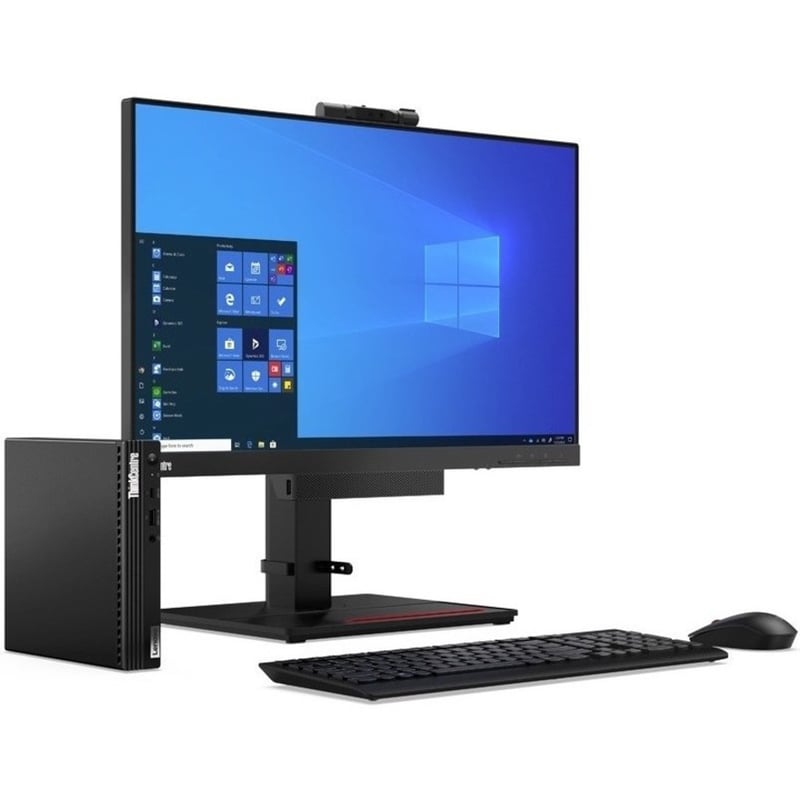 Lenovo ThinkCentre M75q Gen 2 11JN002PUS Desktop Computer - AMD Ryzen 5 PRO 5650GE Hexa-core (6 Core) 3.40 GHz - 8 GB RAM DDR4 SDRAM - 256 GB NVMe M.2 PCI Express PCI Express NVMe SSD - Tiny - Black - Thumbnail 5