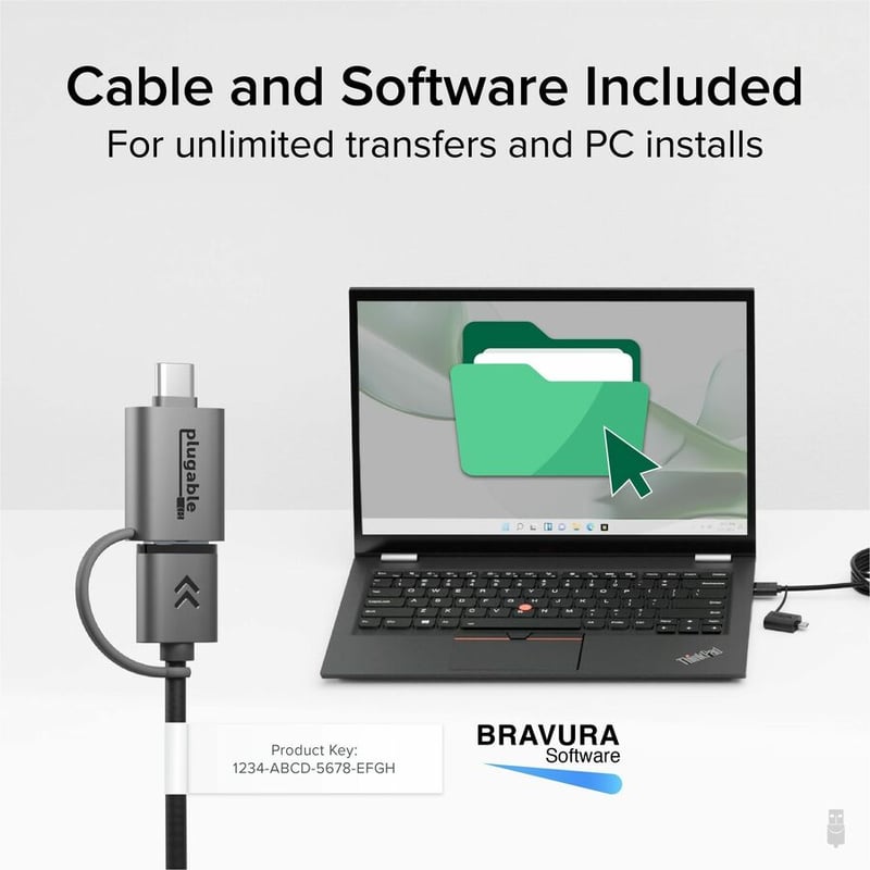 PLUGABLE USB-C 3.0 TRANSFER CABLE - Thumbnail 4