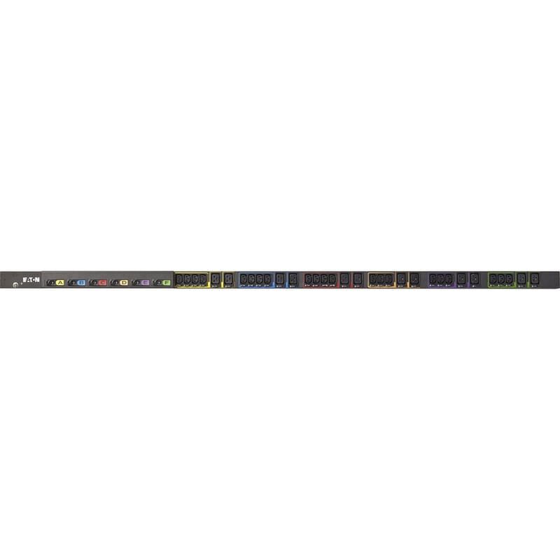 Eaton Basic rack PDU, 0U, 309-460P9 input, 17.3 kW max, 200-240V, 45A, 6 ft cord, Three-phase, Outlets: (21) C13 Outlet grip, (12) C19 Outlet grip - Thumbnail 2