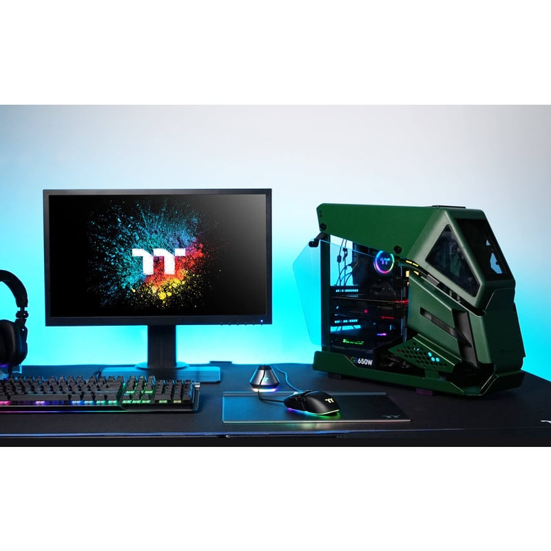 Thermaltake AH T200 Racing Green Micro Chassis - Thumbnail 4