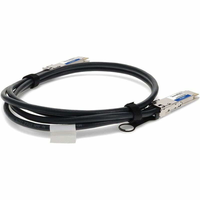 AddOn MSA and TAA Compliant 400GBase-CU QSFP-DD to QSFP-DD Direct Attach Cable (Passive Twinax, 2.5m) - Thumbnail 5