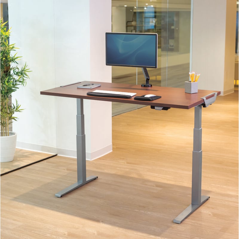 Fellowes High Pressure Laminate Desktop Mahogany - 60"x30" - Thumbnail 5