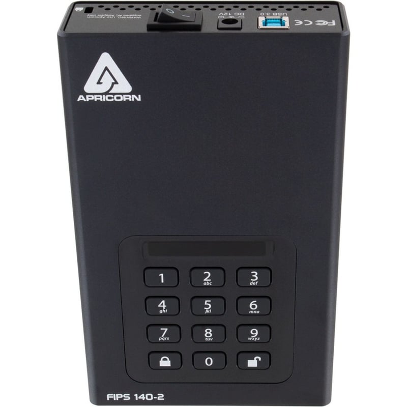 Apricorn Aegis Padlock DT FIPS ADT-3PL256F-20TB 20 TB Desktop Hard Drive - External - Thumbnail 2