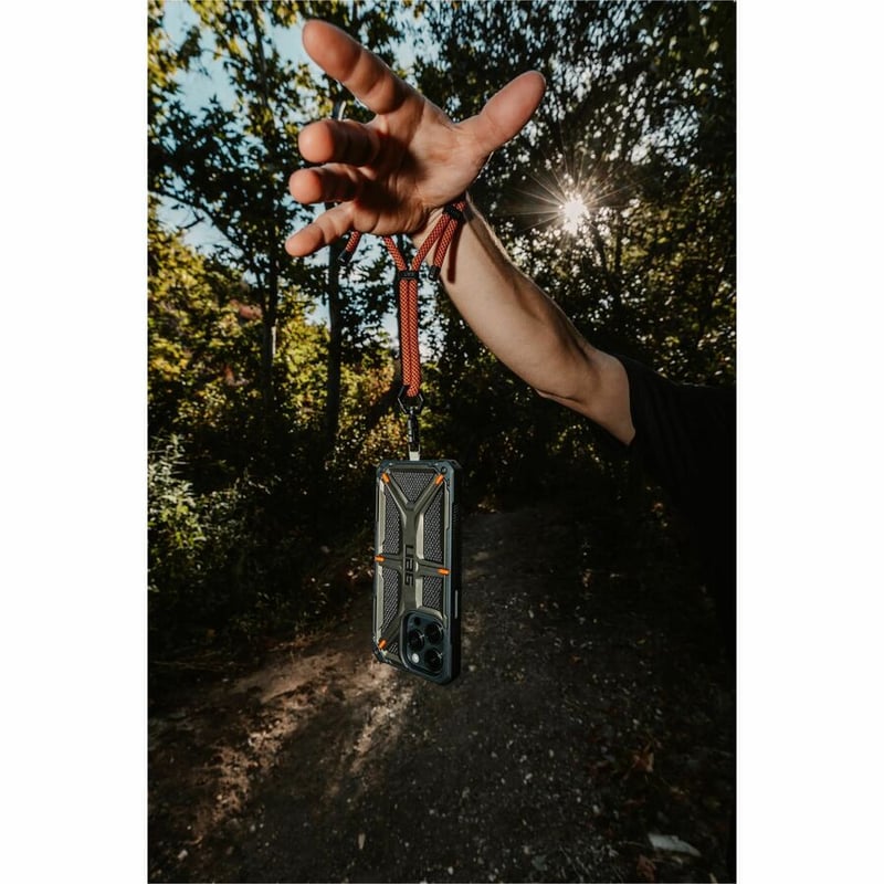 UAG WRIST TETHER LANYARD FOR PHONES - RUST/BLACK - Thumbnail 3