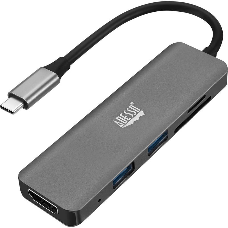 Adesso 6-in-1 USB-C Multi-Port Docking Station (TAA Compliant) - Thumbnail 1