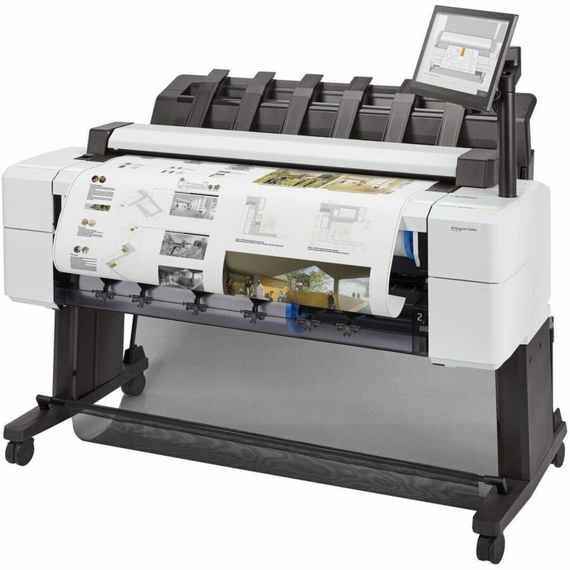 HP Designjet T2600dr PostScript Inkjet Large Format Printer - Includes Printer, Scanner, Copier - 36" Print Width - Color - TAA Compliant - Thumbnail 4