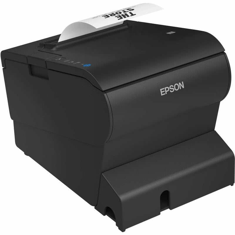Epson OmniLink TM-T88VII Direct Thermal Printer - Monochrome - Receipt Print - Ethernet - USB - USB Host - Serial - With Cutter - Black - 19.69 in/s Mono - 180 dpi - For PC, SPARC, Mac, iOS, Android - Thumbnail 2