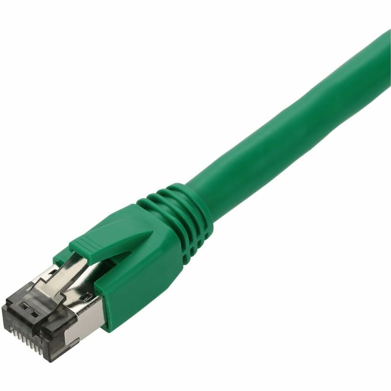 AddOn 50ft Green CAT 8 Shielded (S/FTP) PVC Ethernet Cable Snagless Easy Boot RJ-45 M/M - Thumbnail 2