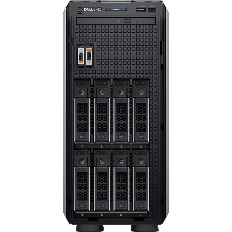 Dell EMC PowerEdge T350 4.5U Tower Server - 1 x Intel Xeon E-2334 3.40 GHz - 8 GB RAM - 480 GB SSD - Serial ATA, Serial Attached SCSI (SAS) Controller - Thumbnail 5