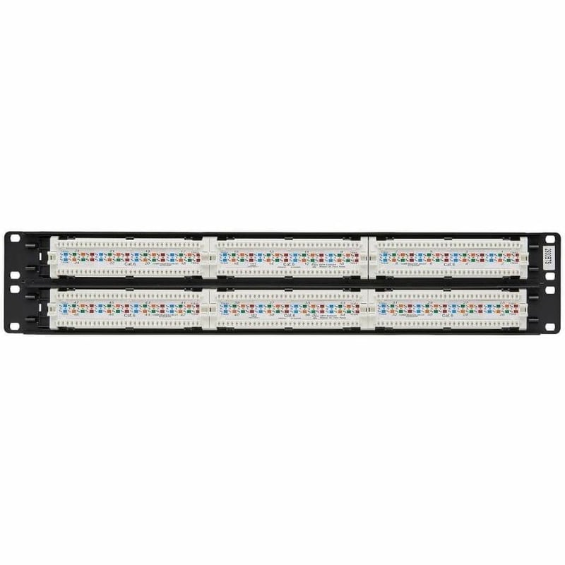 Tripp Lite by Eaton 48-Port Cat6 Cat5 Patch Panel Rackmount 110 Punch Down RJ45 Ethernet 1URM 568B - Thumbnail 2