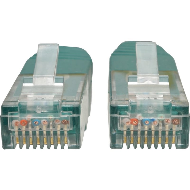 Eaton Tripp Lite Series Cat6 Gigabit Molded (UTP) Ethernet Cable (RJ45 M/M), PoE, Green, 10 ft. (3.05 m) - Thumbnail 2