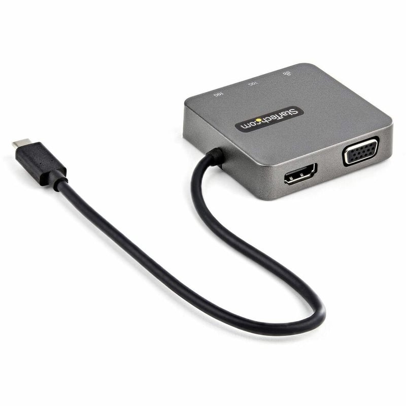 StarTech.com USB-C Multiport Adapter - USB 3.1 Gen 2 Type-C Mini Dock - USB-C to 4K HDMI or 1080p VGA - 10Gbps USB-A & USB-C, Ethernet - Thumbnail 3