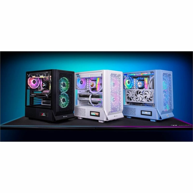 Thermaltake Ceres 330 TG ARGB Snow Mid Tower Chassis - Thumbnail 3