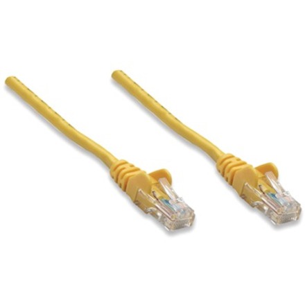 Intellinet Network Solutions Cat5e UTP Network Patch Cable, 14 ft (5.0 m), Yellow - Thumbnail 2
