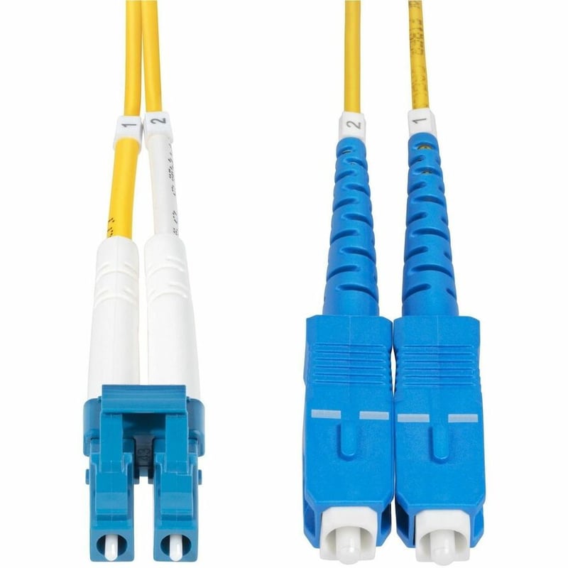 StarTech.com 20m (65ft) LC to SC (UPC) OS2 Single Mode Duplex Fiber Optic Cable, 9/125m, 10G, LSZH Fiber Patch Cord - Thumbnail 2