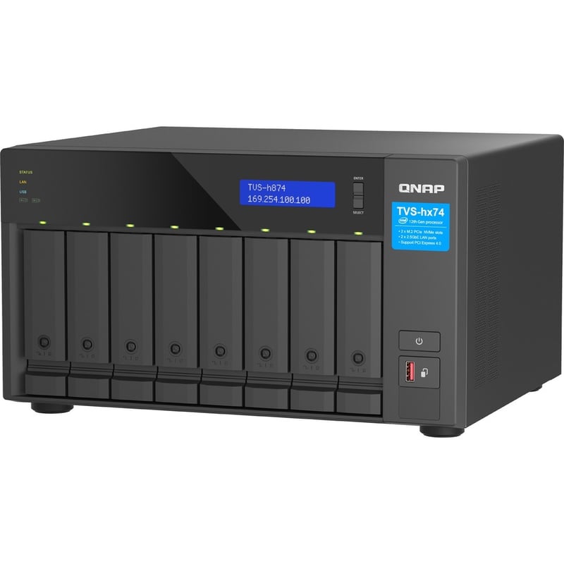 QNAP TVS-h874X-i9-64G SAN/NAS Storage System - Thumbnail 2