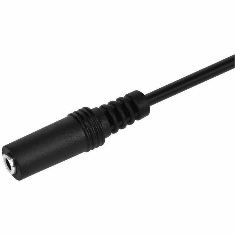 STEREO PLUG/JACK M/F CABLE - BLACK 25FT - Thumbnail 3