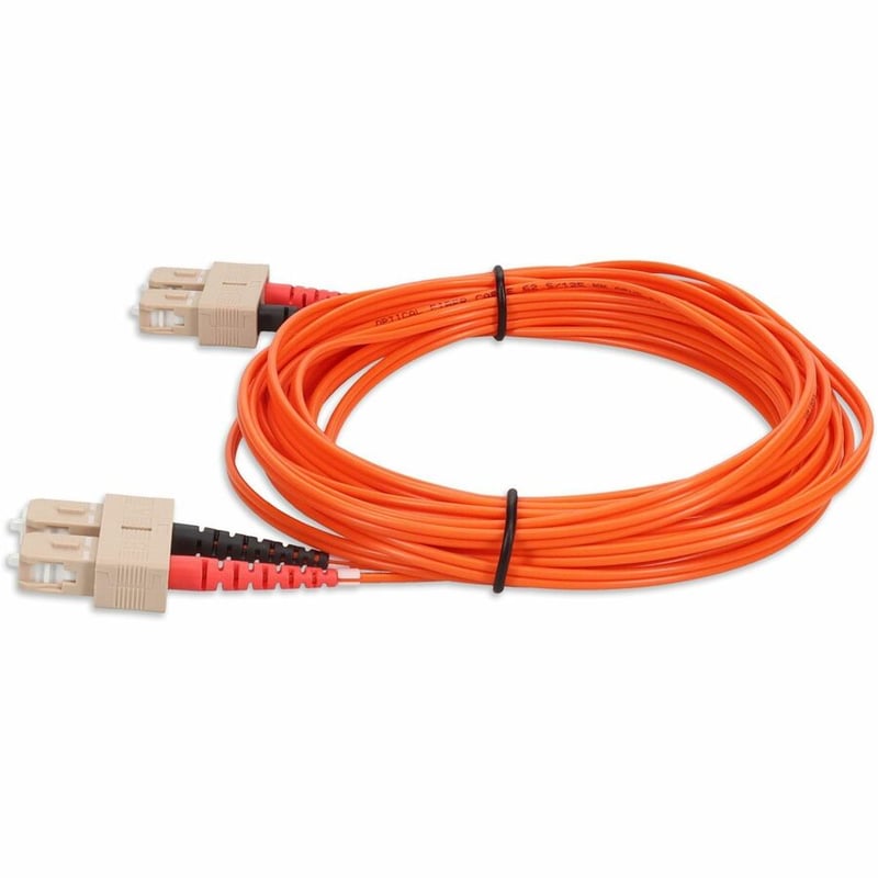 AddOn 2m SC (Male) to SC (Male) Orange OM1 Duplex Fiber OFNR (Riser-Rated) Patch Cable - Thumbnail 2