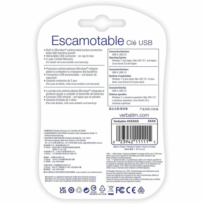 4GB USB Flash Drive - Blue - Thumbnail 5