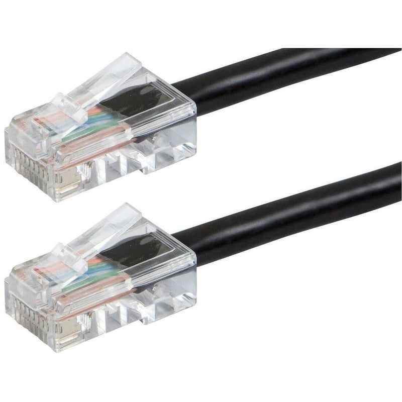 MONOPRICE CAT5E 100FT BLACK PATCH CABLE_ UTP_ 24AWG_ 350MHZ_ PURE BARE COPPER_ R - Thumbnail 1