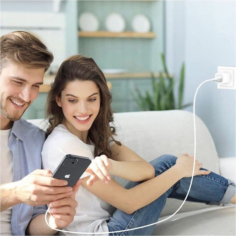 45W USB-C POWER ADAPTER 2 IN 1 USB-C TO USB-C LIGHTNING 3FT CABLE - Thumbnail 5