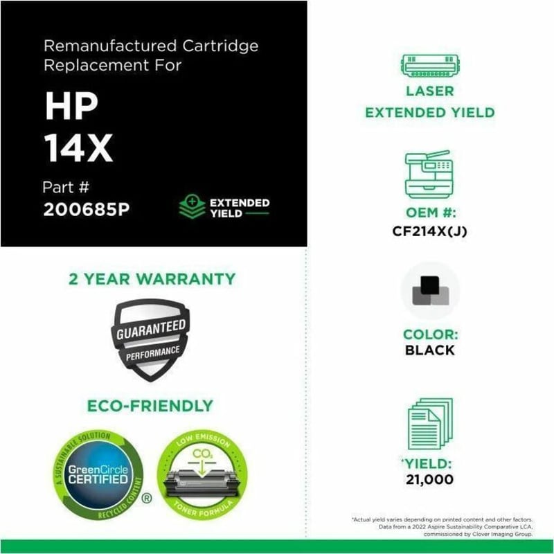 Clover Imaging Remanufactured Extended Yield Toner Cartridge for HP CF214X - Thumbnail 3
