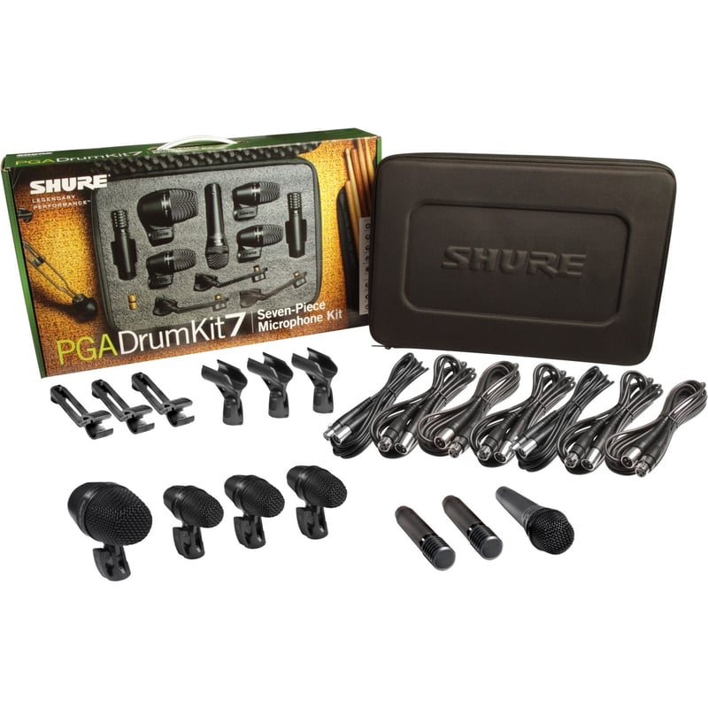 Shure PGADRUMKIT7 PGADRUMKIT7 7PC DRUMKIT PGA52, 57, 56(X3), 81(X2) - Thumbnail 1