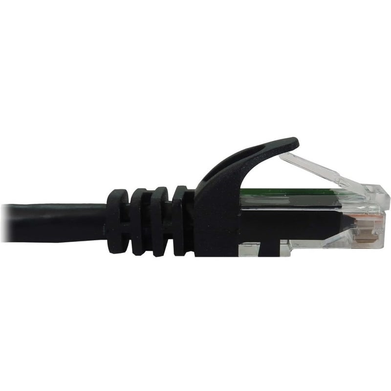 Eaton Tripp Lite Series Cat6a 10G Snagless Molded UTP Ethernet Cable (RJ45 M/M), PoE, Black, 100 ft. (30.5 m) - Thumbnail 3