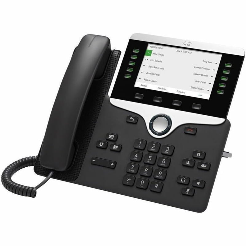 Cisco 8841 IP Phone - Corded - Corded/Cordless - Bluetooth, Wi-Fi - Thumbnail 3
