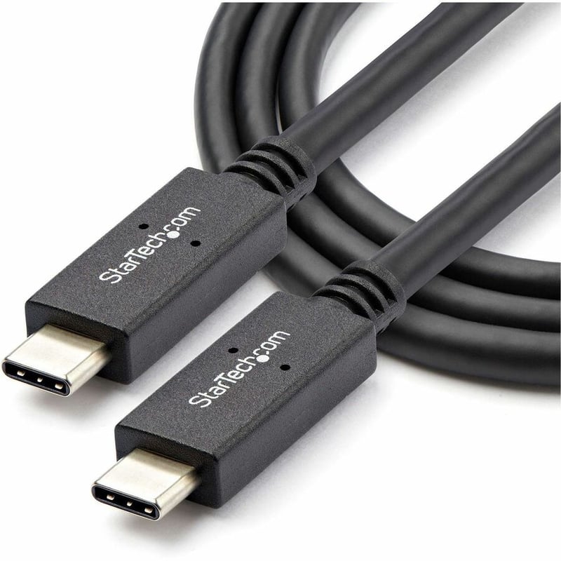 StarTech.com 1m 3 ft USB C Cable with Power Delivery (5A) - M/M - USB 3.1 (10Gbps) - USB-IF Certified - USB Type C Cable - USB 3.2 Gen 2 - Thumbnail 4