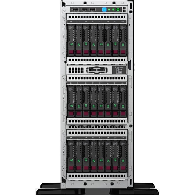 HP PROLIANT ML350 GEN10 4210R 1P NO OS 16GB-R P408I-A 8SFF 1X800W - Thumbnail 3