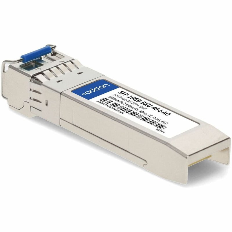 AddOn MSA and TAA 10GBase-BX SFP+ Transceiver (SMF, 1270nmTx/1330nmRx, 40km, LC, DOM, -40 to 85C) - Thumbnail 3