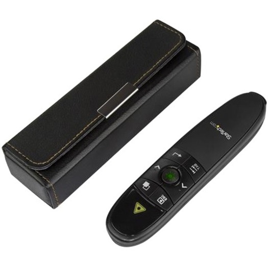 StarTech.com Wireless Presentation Remote with Green Laser Pointer - 90 ft. (27 m) - USB Presentation Clicker for Mac and Windows - Batteries Included - Wireless Slideshow and Volume Controls - Thumbnail 5