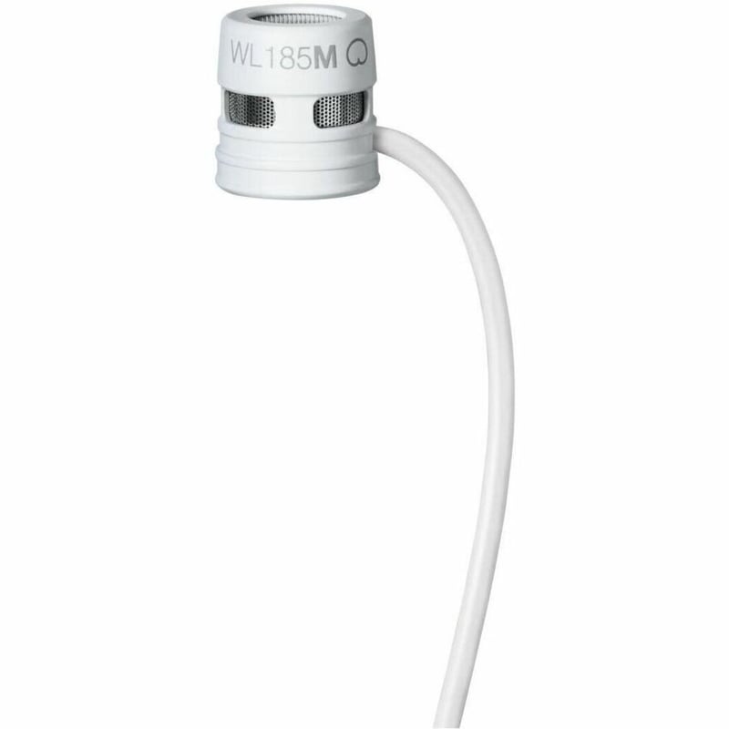 Shure WL185m Wired Condenser, Dynamic Microphone for Wireless Transmitter, Transportation - White - Thumbnail 1