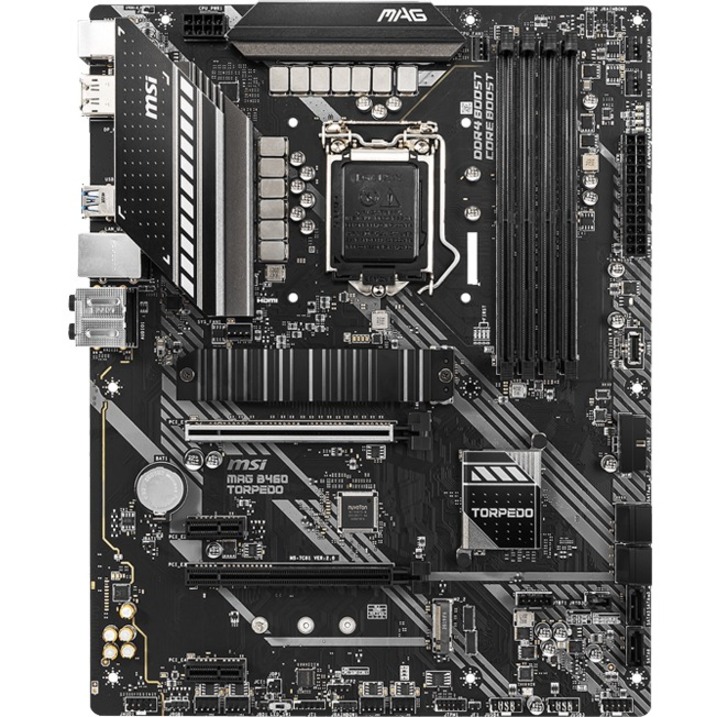 MSI MAG B460 TORPEDO Desktop Motherboard - Intel B460 Chipset - Socket LGA-1200 - Intel Optane Memory Ready - ATX - Thumbnail 5