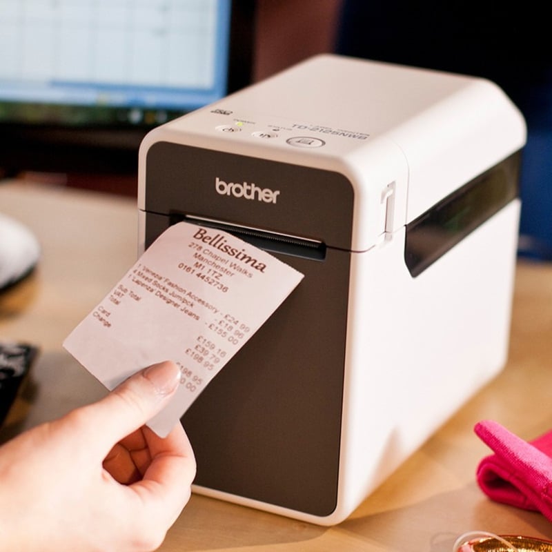 Brother TD-2125NWB 2-inch direct thermal desktop printer with Bluetooth, Wi-Fi and network capability - Thumbnail 5