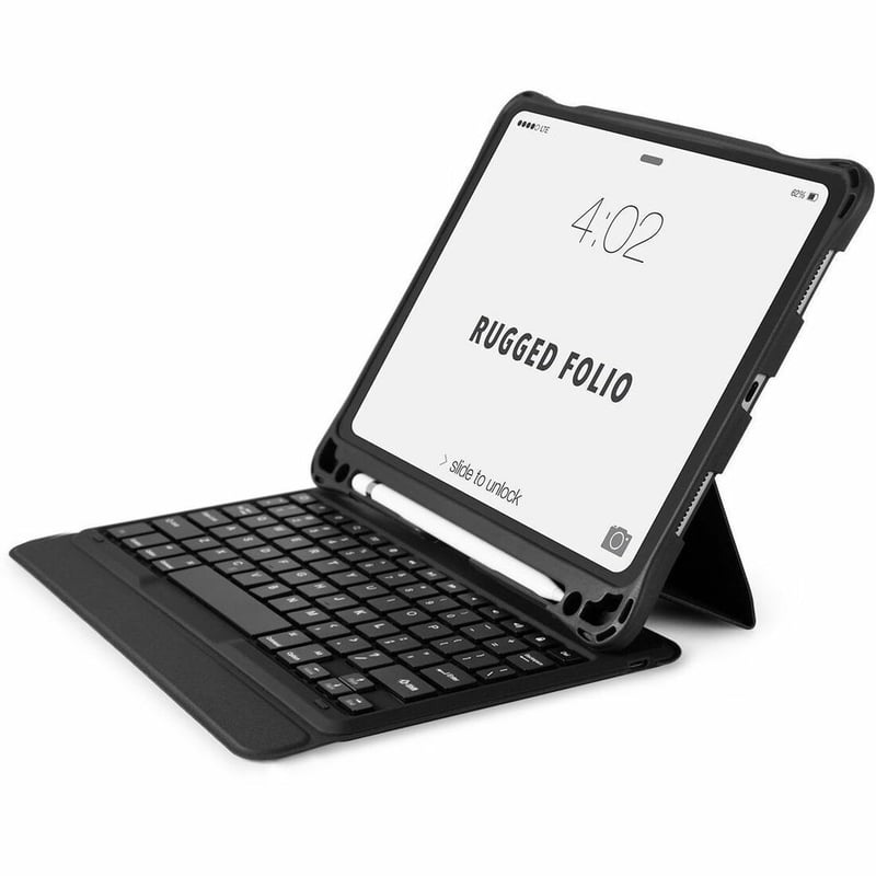 Cellairis Rugged Folio Rugged Keyboard/Cover Case (Folio) for 10.9" to 11" Apple iPad Air (4th Generation), iPad Pro, iPad Pro (2nd Generation) Tablet - Thumbnail 1