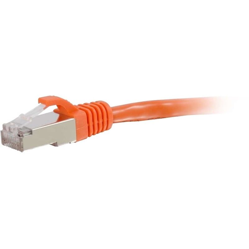 C2G 20ft (6.1m) Cat6 Snagless Shielded (STP) Ethernet Network Patch Cable - Orange - Thumbnail 3