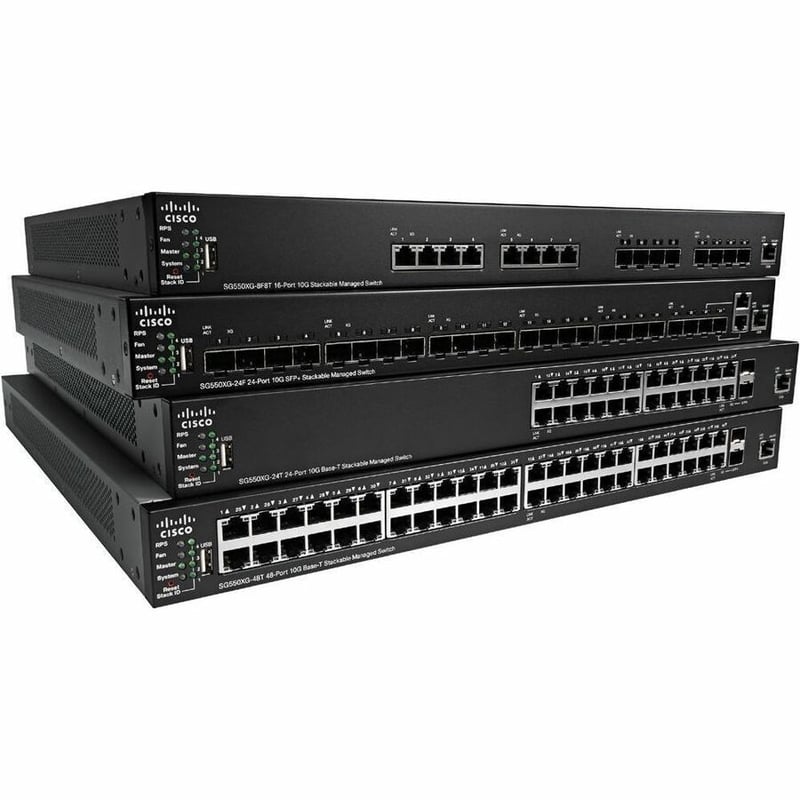 Cisco SG550XG-8F8T 16-Port 10G Stackable Managed Switch - Thumbnail 4