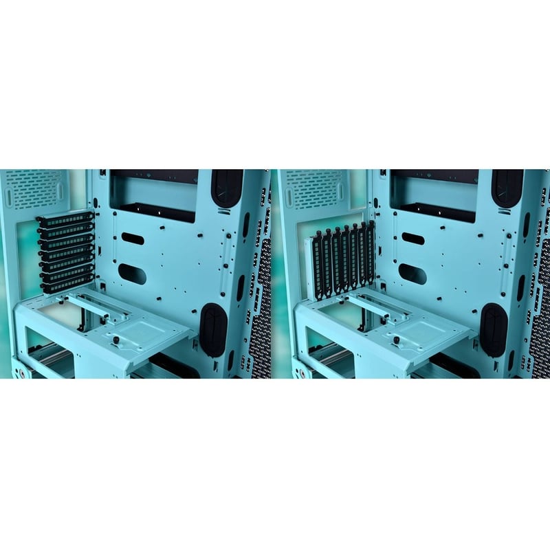 Thermaltake Core P6 Tempered Glass Turquoise Mid Tower Chassis - Thumbnail 5