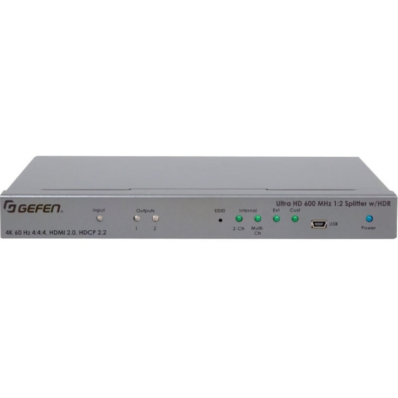 Gefen Ultra HD 600 MHz 1:2 Splitter for HDMI w/ HDR - Thumbnail 2