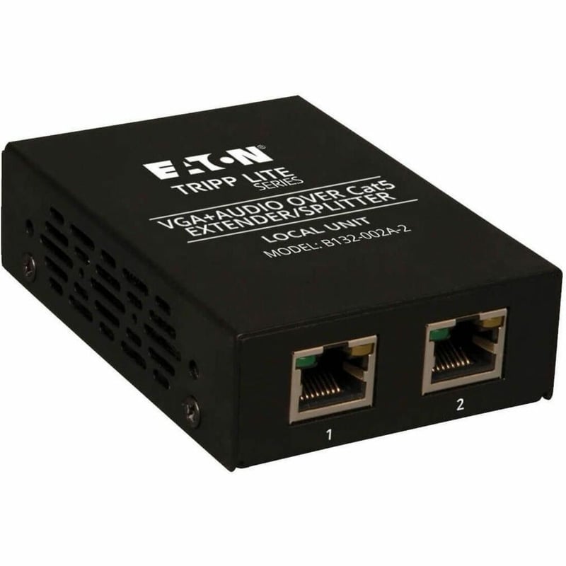 Tripp Lite by Eaton 2-Port VGA over Cat5/6 Splitter/Extender Box-Style Transmitter for Video/Audio Up to 1000 ft. (305 m) TAA - Thumbnail 1