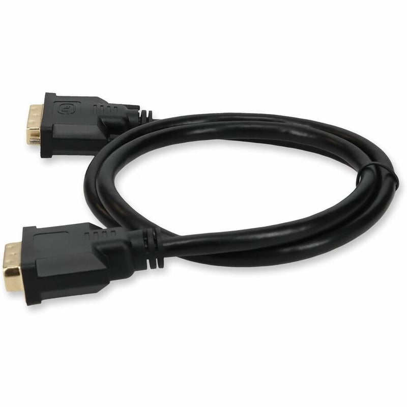 AddOn 6ft DVI-D Dual Link (24+1 pin) Male to DVI-D Dual Link (24+1 pin) Male Black Cable For Resolution Up to 2560x1600 (WQXGA) - Thumbnail 2