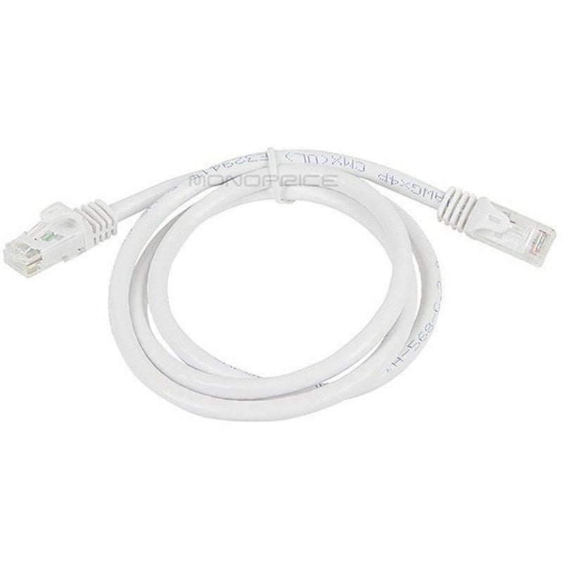 MONOPRICE CAT6 3FT WHITE 12-PK PATCH CABLE_ UTP_ 24AWG_ 550MHZ_ PURE BARE COPPER - Thumbnail 4