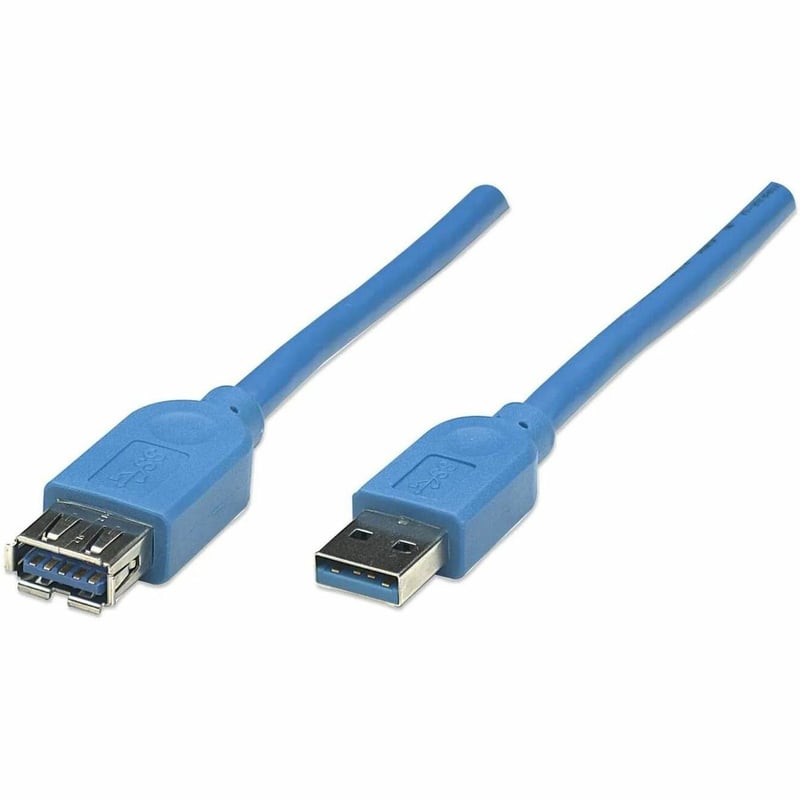 10 FT USB 3.0 CABLE AM-AF BLU - Thumbnail 1