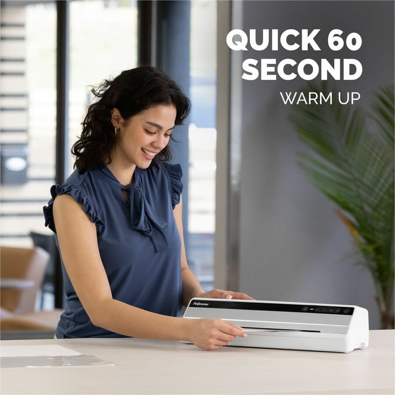 Fellowes Saturn 3i 125 Thermal Laminator Machine for Home or Office with Pouch Starter Kit, 12.5 inch, Fast Warm-Up, Jam-Free Design (57366061) - Thumbnail 2