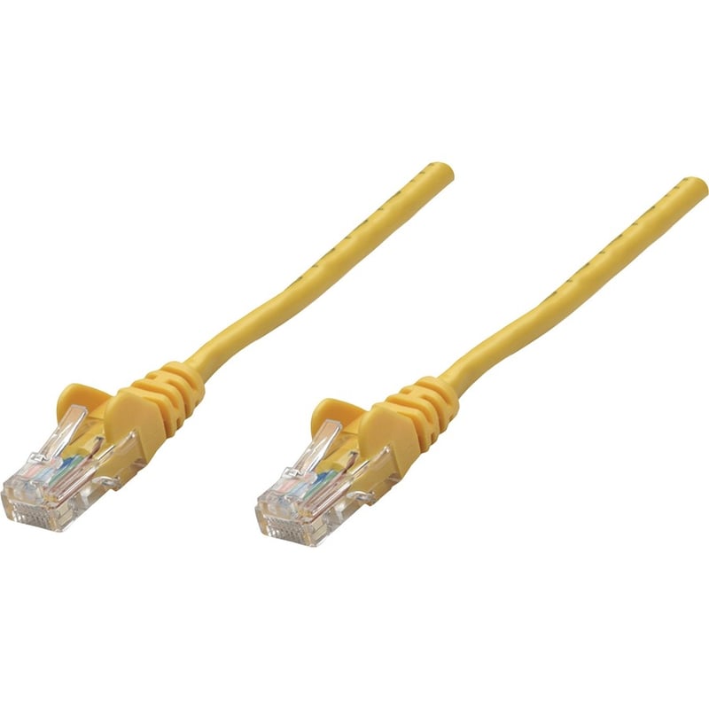 Intellinet Network Solutions Cat5e UTP Network Patch Cable, 50 ft (15.0 m), Yellow - Thumbnail 5