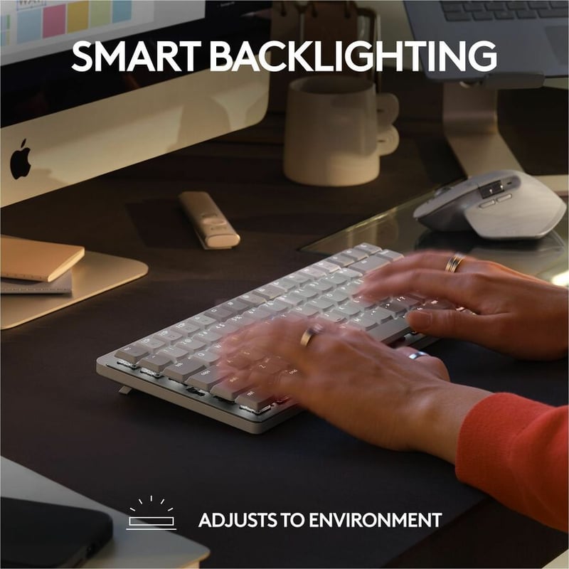 Logitech MX Mechanical Mini for Mac Wireless Illuminated Performance Keyboard - Thumbnail 4
