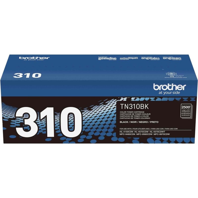 Brother Genuine TN310BK Black Toner Cartridge